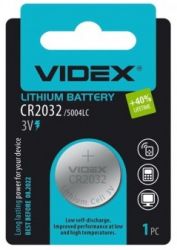  CR2032, , Videx, 1 , 3V, Blister -  2