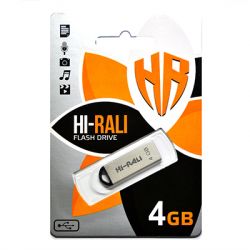 USB Flash Drive 4Gb Hi-Rali Fit series Silver (HI-4GBFITSL)