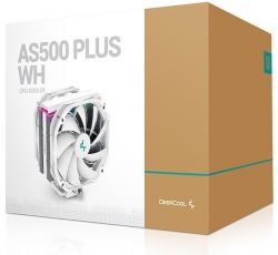    Deepcool AS500 PLUS White, , RGB LED, 2x140  PWM,  Intel 2066/2011/1366/1200/115x, AMD AMx/FMx -  7