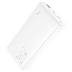    20000 mAh, Hoco J87A "Tacker", White, 20 , USB / Type-C, PD3.0, QC3.0, LED   