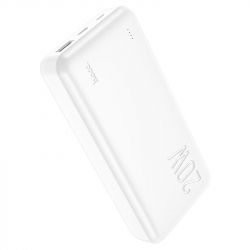    20000 mAh, Hoco J87A "Tacker", White, 20 , USB / Type-C, PD3.0, QC3.0, LED    -  2