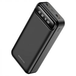    20000 mAh, Borofone BJ14A "Freeway", Black, 2xUSB / Type-C, LED   