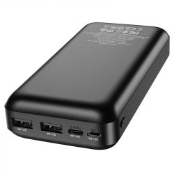    20000 mAh, Borofone BJ16A "Cube", Black, 2xUSB / Type-C, LED    -  3