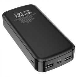    20000 mAh, Borofone BJ17A "Mike", Black, 2xUSB / Type-C, LED   -  2