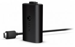   Microsoft Xbox Rechargeable Battery, Black +  Type-C (SXW-00002)