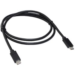  USB Type-C - USB Type-C 1  Patron, Black, USB 3.1 (PN-2Type-C-1M) -  1