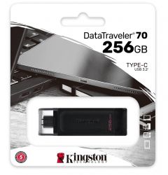 USB 3.2 Type-C Flash Drive 256Gb Kingston DataTraveler 70, Black (DT70/256GB) -  3