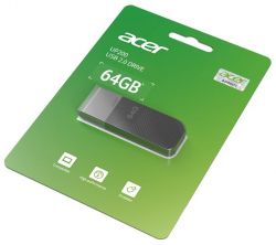 USB Flash Drive 64Gb Acer UP200, Black (BL.9BWWA.511) -  2