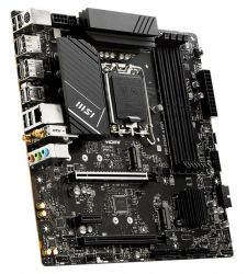   LGA1700, MSI PRO B760M-A WIFI, B760, 4xDDR5, Int.Video(CPU), 4xSATA3, 2xM.2, 2xPCI-E 16x 4.0, 1xPCI-E 1x 3.0, ALC897, RTL8125BG, WiFi6, Bluetooth 5.3, 9xUSB3.2/6xUSB2.0, 2xHDMI/2xDP, MicroATX -  3