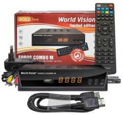 TV-   World Vision Foros Combo M T2/S2, Black, HDMI, 2xUSB,   -  3