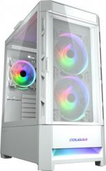  Cougar Duoface RGB White,  , ATX/Micro ATX/Mini ITX, USB 3.0 x2, USB 2.0 x1, RGB , 2x140 ARGB, 1x120 ARGB,  , 230x491x386  -  1