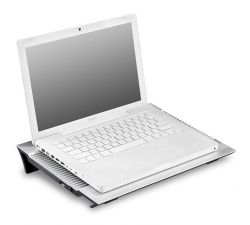 ϳ    17" DeepCool N8, Silver, 2x14   (25.1 dB, 1000 rpm),  , 4xUSB Hub, 380x278x55 , 1244  (DP-N24N-N8SR) -  3