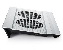 ϳ    17" DeepCool N8, Silver, 2x14   (25.1 dB, 1000 rpm),  , 4xUSB Hub, 380x278x55 , 1244  (DP-N24N-N8SR) -  2