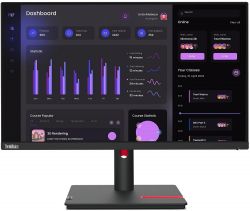  23.8" Lenovo ThinkVision T24i-30, Black, IPS, 1920x1080 (16:9), 4 , 60 , 250 /, 1000:1, 178/178, VGA/HDMI/DP, 4xUSB 3.2 (63CFMATXUA)