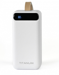    50000 mAh, Titanum 741S, White, 22.5 , 2xUSB / Type-C, QC 3.0, PD, LED  (TPB-741S-W)