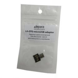  USB 2.0 (F) - microUSB (M), Black, Lapara,  -  2