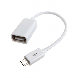  USB 2.0 (F) - microUSB (M), White, Lapara, 16 