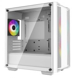  Deepcool CC360 ARGB, White,  , Mini Tower, Micro ATX / Mini ITX, . CPU - 165  / GPU - 320 , 1xUSB 3.0 / 1xUSB 2.0, 3x120  ARGB,      (R-CC360-WHAPM3-G-1) -  2