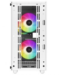  Deepcool CC360 ARGB, White,  , Mini Tower, Micro ATX / Mini ITX, . CPU - 165  / GPU - 320 , 1xUSB 3.0 / 1xUSB 2.0, 3x120  ARGB,      (R-CC360-WHAPM3-G-1) -  4