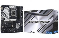   LGA1700, Biostar Z790A-SILVER, Z790, 4xDDR5, Int.Video(CPU), 6xSATA3, 3xM.2, 1xPCI-E 5.0 x16, 1xPCI-E 4.0 x16, 2xPCI-E 3.0 x1, ALC1220, RTL8125B, 9xUSB3.2/6xUSB2.0, HDMI/DP, ATX