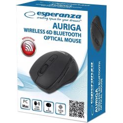   Esperanza EM128K 6D Auriga , Black, USB, , Bluetooth, 1600 dpi, 6  -  2