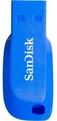 USB Flash Drive 64Gb SanDisk Cruzer Blade, Electric Blue (SDCZ50C-064G-B35BE) -  2