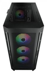  Cougar Airface Pro RGB Black,  , ATX/Micro ATX/Mini ITX, USB 3.0x2, USB 2.0x1, Type-C Gen 2, RGB , 4x120 ARGB,  , 240x496x465  -  2