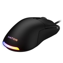  Hator Pulsar 2 Pro, Black, USB,  ( PixArt 3335), 500 - 16000 dpi, RGB ,  Kailh GM8.0,  , 1.8  (HTM-520) -  2