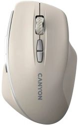   Canyon MW-21, Cosmic Latte, USB 2.4GHz,  ( LED- Pixart 3065), 800 - 1600 dpi, 7 ,  , 2xAAA (CNS-CMSW21CL)