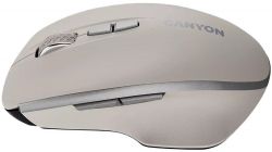   Canyon MW-21, Cosmic Latte, USB 2.4GHz,  ( LED- Pixart 3065), 800 - 1600 dpi, 7 ,  , 2xAAA (CNS-CMSW21CL) -  2