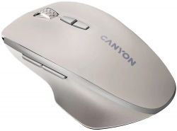   Canyon MW-21, Cosmic Latte, USB 2.4GHz,  ( LED- Pixart 3065), 800 - 1600 dpi, 7 ,  , 2xAAA (CNS-CMSW21CL) -  3