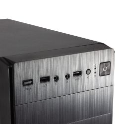  GTL T1610 Black,  , Mini Tower, Micro ATX / Mini ITX, 2xUSB 2.0, 370x176x410 , 0.4 , 2.6  -  8