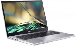  15" Acer Aspire 3 A315-510P (NX.KDHEX.00N) Pure Silver 15.6" FullHD 1920x1080 , Intel Core i3-N305 1.8-3.8GHz, RAM 8GB, SSD 256GB, Intel UHD Graphics Xe 32EUs, DOS -  2