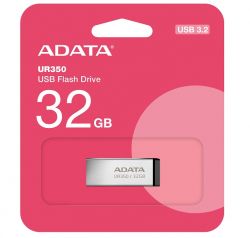   USB 32Gb ADATA UR350, Silver/Black, USB 3.2 Gen 1,  100 / (UR350-32G-RSR/BK) -  4