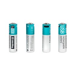  AA, 2220 mAh, ColorWay, 2 , 1.5V, Type-C (5V, 450 mA), Li-Pol (CW-UBAA-10) -  4