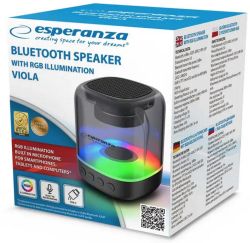   1.0 Esperanza EP154 Black, 3 ,  , FM-, Bluetooth, MicroSD / AUX, RGB-,   , 400*,   -  4