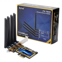   PCI-E x1, Fenvi FV-T919, WiFi 5 ( 1300 Mbps), Bluetooth 4.0, BCM94360, 4   -  3