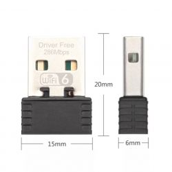   USB 2.0 Fenvi AX286, Black, WiFi 6,  286 / -  2