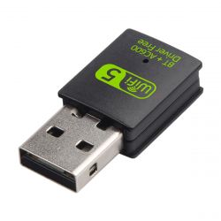   USB 2.0 Fenvi WD-4510AC, Black, WiFi 5,  433 /, Bluetooth 4.2, RTL8821CU