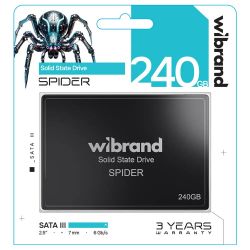 SSD  Wibrand Spider 240Gb SATA3 2.5" 3D TLC (WI2.5SSD/SP240GBST) -  2