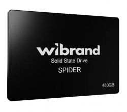   480Gb, Wibrand Spider, SATA3, 2.5", 3D TLC, 550/460 MB/s, Bulk (WI2.5SSD/SP480GB)