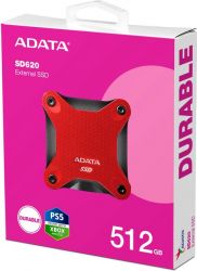 SSD  ADATA SD620 512Gb Red USB 3.2 (SD620-512GCRD) -  4