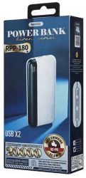    20000 mAh, Remax "Kiren", White, 22.5 , 1xType-C (PD 3.0) / 2xUSB (QC 3.0),  LED  (RPP-180) -  3