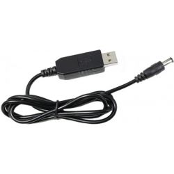   USB 5V - DC 12V (5.5x2.1 ), Black, 1  (S1016)