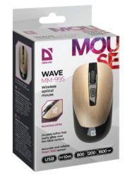   Defender Wave MM-995, Bronze, USB,  ( PixArt 3065), 800-1600 dpi, 3 , 1xAA (52992) -  5