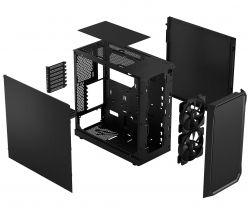  Fractal Design Focus 2, Black Solid,  , Mid Tower,  ATX / MicroATX / Mini-ITX, 2xUSB 3.0, . CPU - 170  / VGA - 405 , 2x140  (FD-C-FOC2A-07) -  8