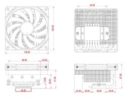    ID-Cooling IS-67-XT Intel: 1700/1200/115x, AMD: AM4, AM5, 12012067 , 4-pin PWM, 500~2200 / 10%(PWM), 32.3dB(A) max, TDP 150W, low profile -  8