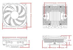    ID-Cooling IS-37-XT Black, 1x92x12 , /, Intel: 1851, 1700, 1200, 115x, AMD: AM4, AM5, 949437 , 4-pin PWM, 800200-3600RPM10%, 17~35.8dB(A) max,  95  -  7