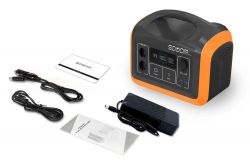   Souop UPP-1200, Black/Orange, 1200  / 992 /, 2xUSB (18 ), 1xType-C (60 ) / 1xType-C (18 ), 2xDC, 2x220V,  , LED , LiFePO4 -  3