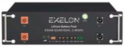   Exelon LiFePO4, 48V, 50AH, 2400Wh, 482x450x133mm, 6000 , 25,6